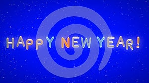 Happy new year text banner