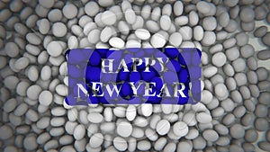 Happy new year text banner