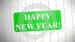 Happy new year text banner