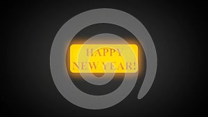 Happy new year text banner