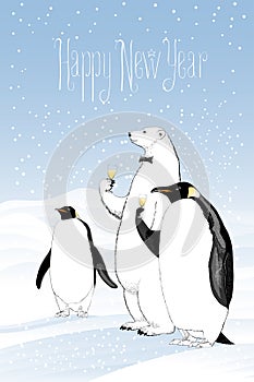 Happy new year 2017 vector greeting card