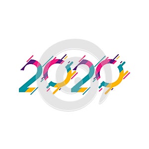 Happy New Years 2020 Celebration Vector Template Design Illustration