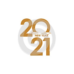 Happy New Years 2021 Celebration Vector Template Design Illustration