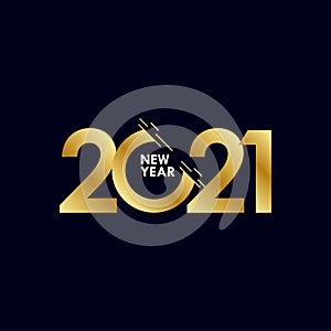 Happy New Years 2021 Celebration Vector Template Design Illustration