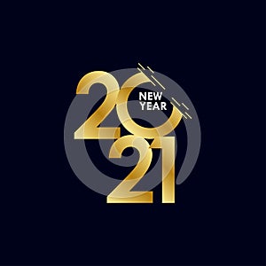 Happy New Years 2021 Celebration Vector Template Design Illustration