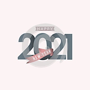 Happy New Years 2021 Celebration Vector Template Design Illustration