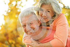 Šťastný starý lidé 