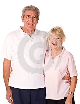 Happy older couple
