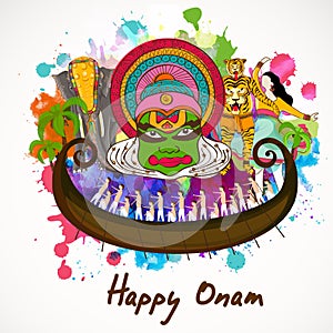 Happy Onam celebration concept.