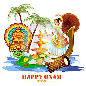 Happy Onam Festival Background