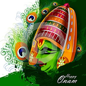 Happy Onam holiday for South India festival background