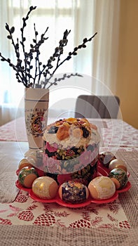 happy orthodox Easter table