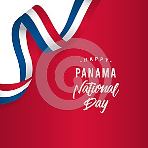 Happy Panama National Day Vector Template Design Illustration