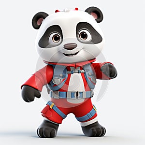 Happy Panda 3d Character In Unreal Engine With Dynamic Colors