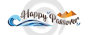 Happy passover abstract banner. vector illustration