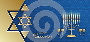 Happy Passover card, the Pessah Jewish holiday