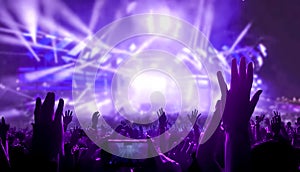 Happy People Dance in Nightclub Party Concert