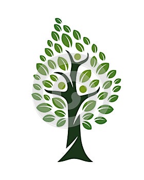 Happy Peoples Tree clipart