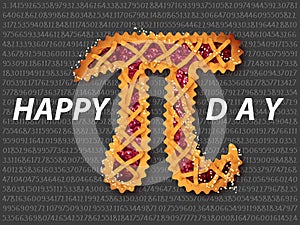 Happy Pi Day! Celebrate Pi Day. Mathematical constant. March 14th (3/14). Ratio of a circleÃ¢â¬â¢s circumference to its diameter. photo