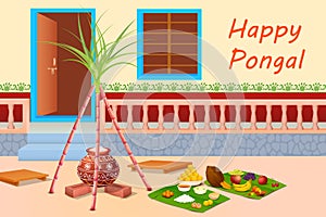 Happy Pongal celebration background