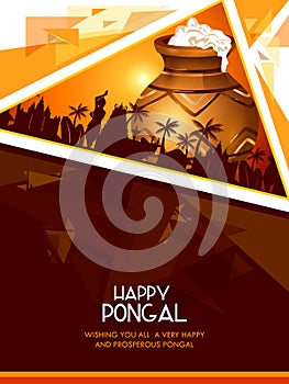 Happy Pongal festival of Tamil Nadu India background