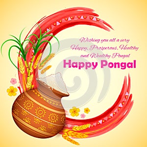 Happy Pongal greeting background