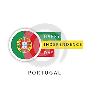 Happy Portugal Independence Day Vector Template Design Illustrator