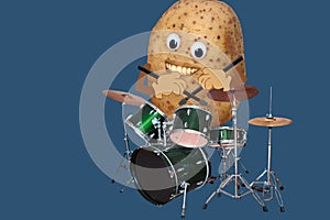 Happy Potato Drummer