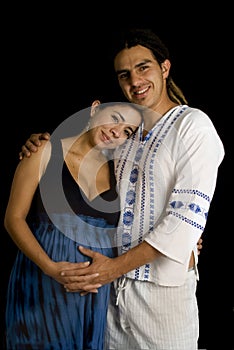 Happy pregnant couple