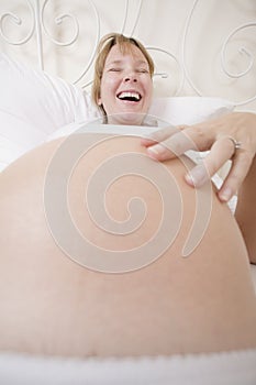 Happy Pregnant Woman