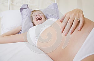 Happy Pregnant Woman