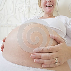 Happy Pregnant Woman