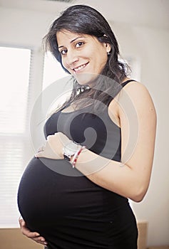 Happy Pregnant Woman