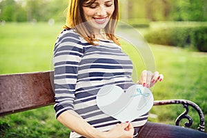 Happy pregnant woman