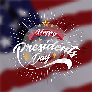 Happy Presidents Day Banner Background and Greeting Cards. Vector Illustration