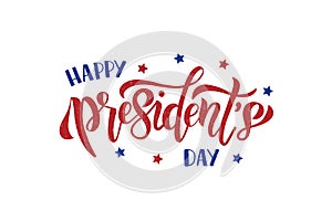 Happy Presidents Day celebration text