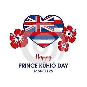 Happy Prince Kuhio Day vector