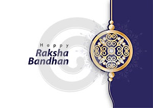 Happy raksha bandhan festival card vector