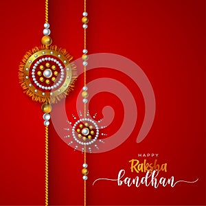 Happy Raksha Bandhan Greeting Background Template