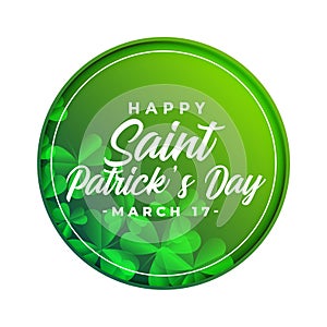 Happy saint patricks day celebration symbol