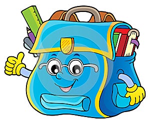 Happy schoolbag topic image 4 photo