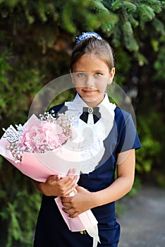 Happy   schoolgirl