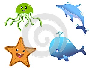 Happy Sea Creatures