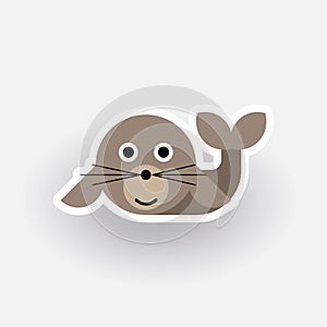 Happy Seal cartoon character