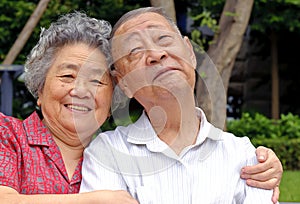 A happy senior couple