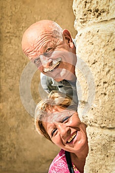 Happy senior couple in love during retirement