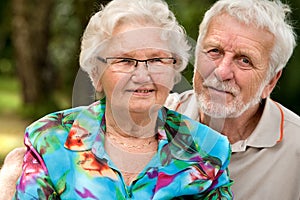 Happy Senior couple portrait