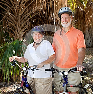 Happy Senior Cyclists