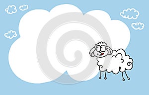 Happy sheep background