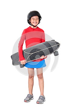 The Happy skateboarder